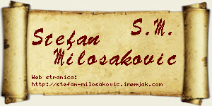 Stefan Milošaković vizit kartica